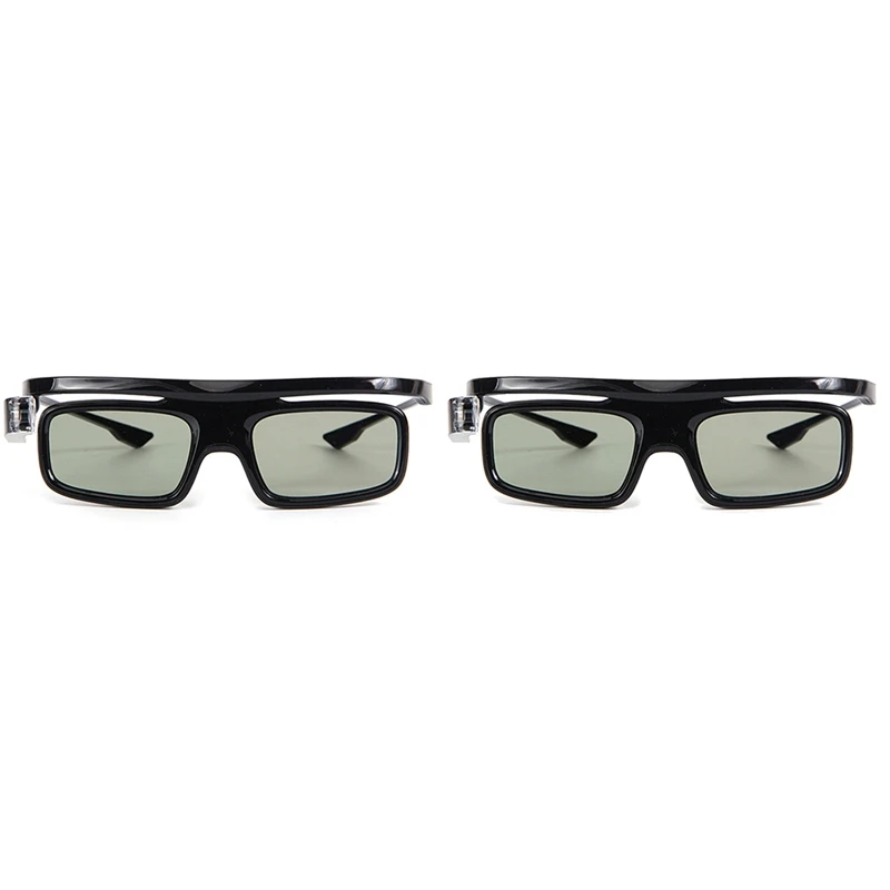 ●2Pcs Dlp-Link Active Shutter 3D Glass Gl1800 Rechargeable Eyewear for 3D Projector R20 R19 R15 P12 R9 R7-ABFB