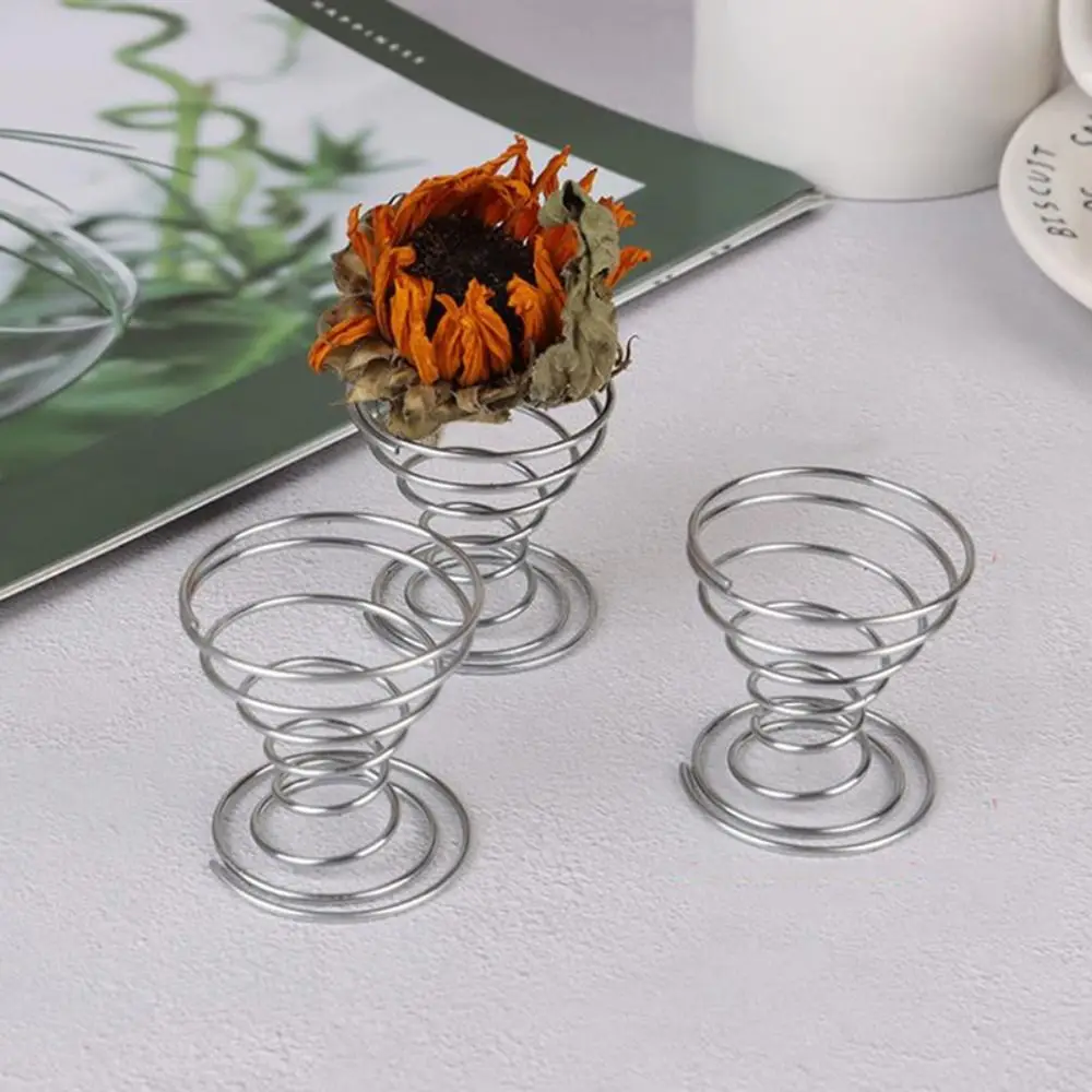 3pcs Air Plant Spring Wire Tabletop Tillandsia Holder Miniature Gardening Decorations