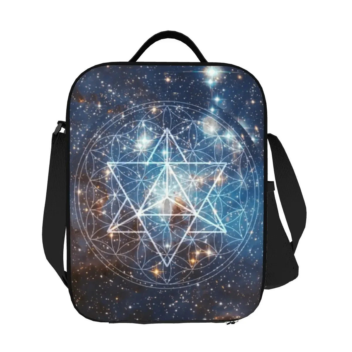 Borsa da pranzo personalizzata Flower Of Life da donna, scatole da pranzo isolate calde e fresche per la scuola degli studenti