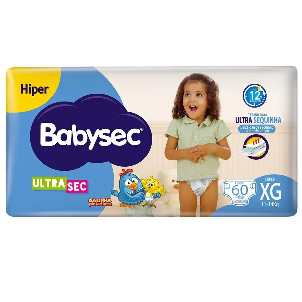 Diaper Babysec Ultrasec Xg 60 Units