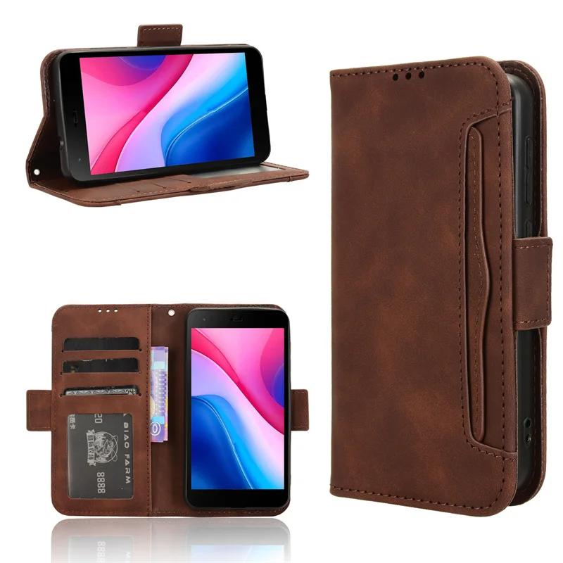 

For ZTE Blade A35 Lite Type Phone Case for ZTE Blade A35 Core Leather Multi-Card Slot Mobile phone Wallet case