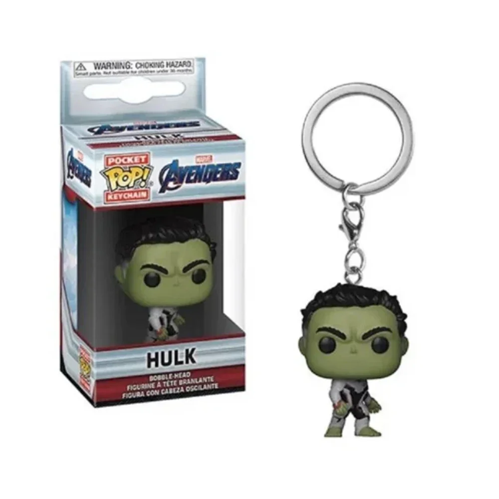 POP Keychain ToysThe Hulk Night King War machines Davis Bob Ross Mysterious Sea Area Steel frameVinyl Doll Collectible Figure