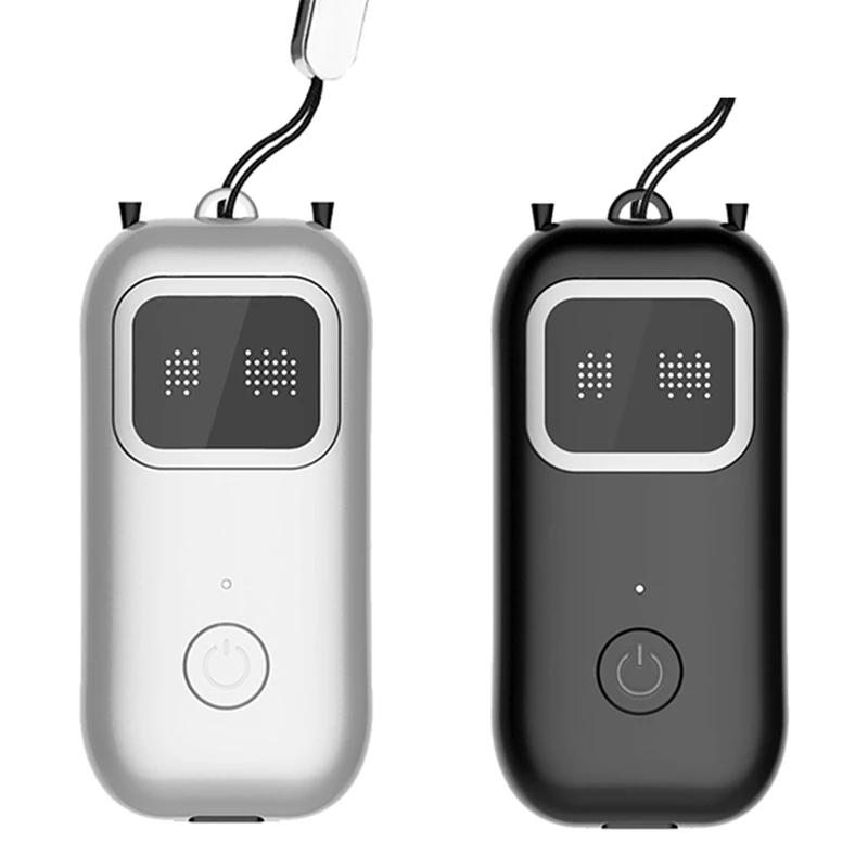 2Pcs Air Purifier Mini Portable 16000W Negative Ion Two-Speed Adjustable 500MAH Hanging Neck Purifier