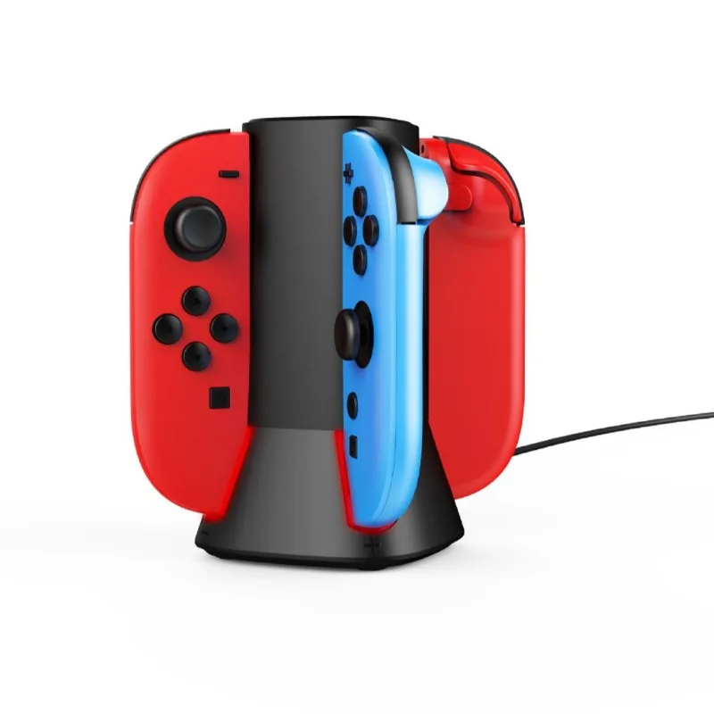 For Switch 2 Charging Base Gaming Controller Charger for 4 Joycon,Charging Dock with Charger Indicator