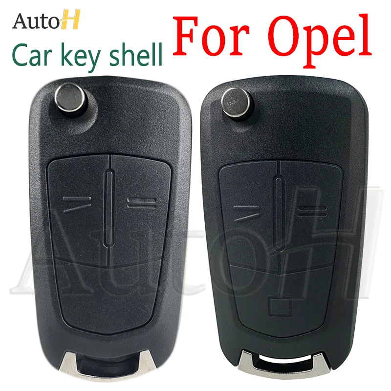 Car Key Shell Case for Opel Astra H Zafira Vectra C Vauxhall Corsa D Signum Meriva 2/3Buttons Replace Auto Smart Remote Key Case