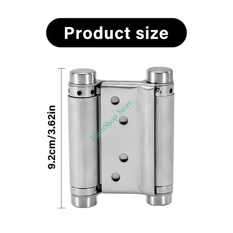 124E 2PCS 자동 도어 폐쇄 스프링 힌지 홈 오피스 사용을위한 액세서리