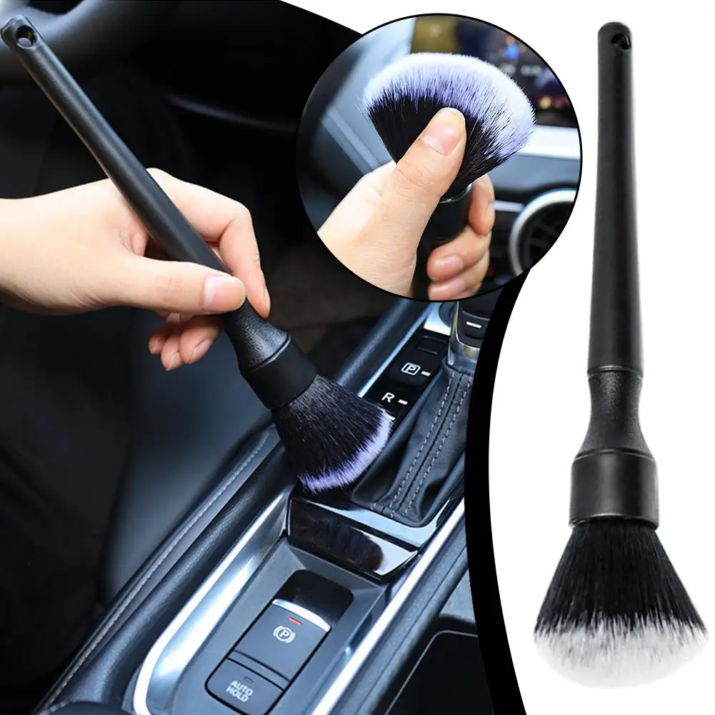 Escova de Detalhamento Ultra Macia, Escova Super Densa para Detalhes Internos de Carros, Escova de Cerdas Macias, Ferramenta para Limpeza de Painéis d