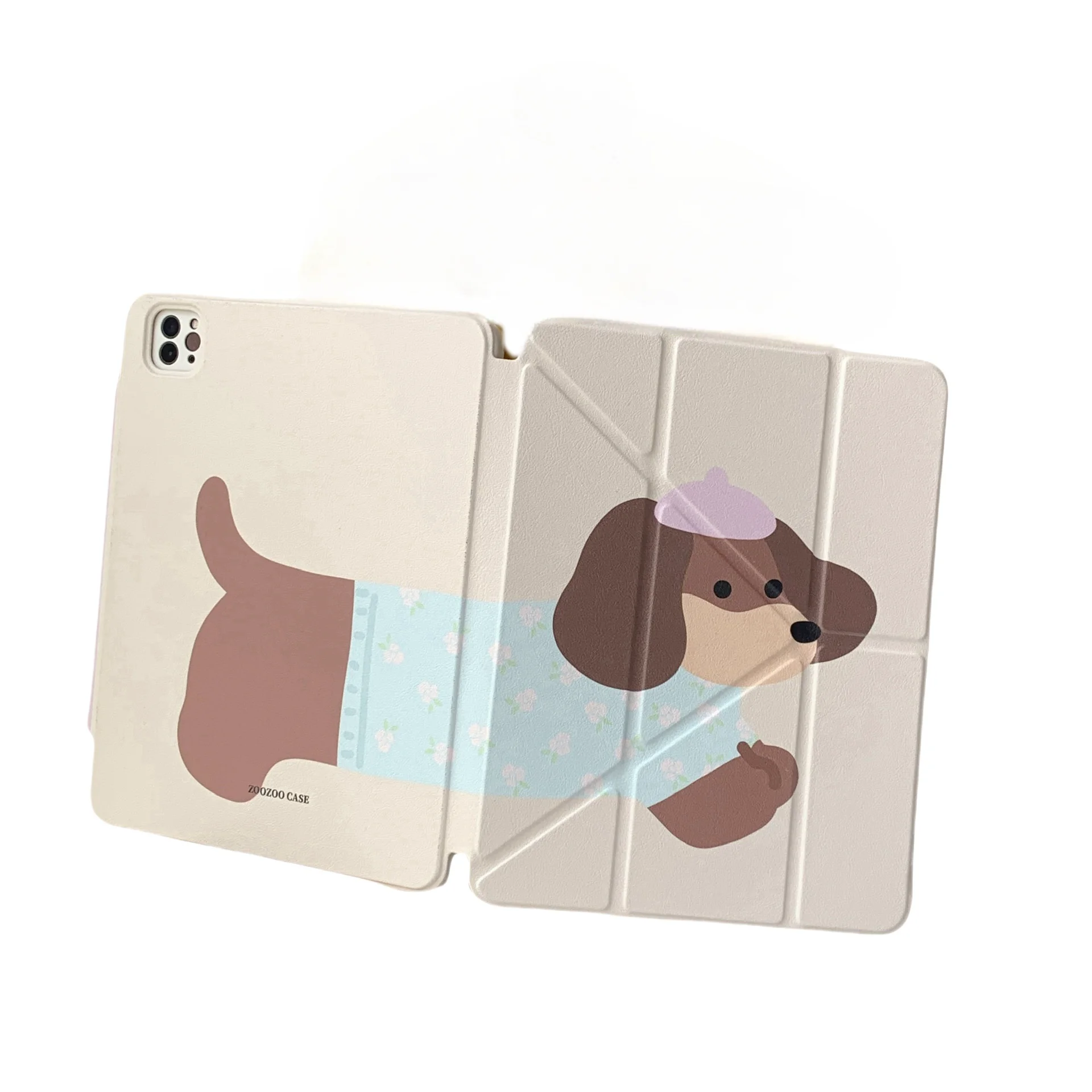 Dachshund Dog Pen Slot Magnetic Split-Type Tablet Case For Mini6 iPad 6 5 Pro 2022 10th 2021 2020 2019 Air 2024 5 4 Smart Cover