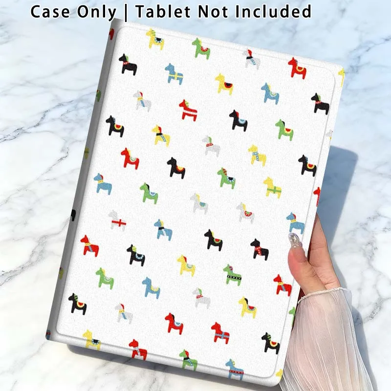 Colorful Horse For Xiaomi Poco Redmi Pad 2 4 5 6 6S 7 7S SE Pro Ultra Max 14 11 8.8 11.2 12.5 Inch Tablet Case