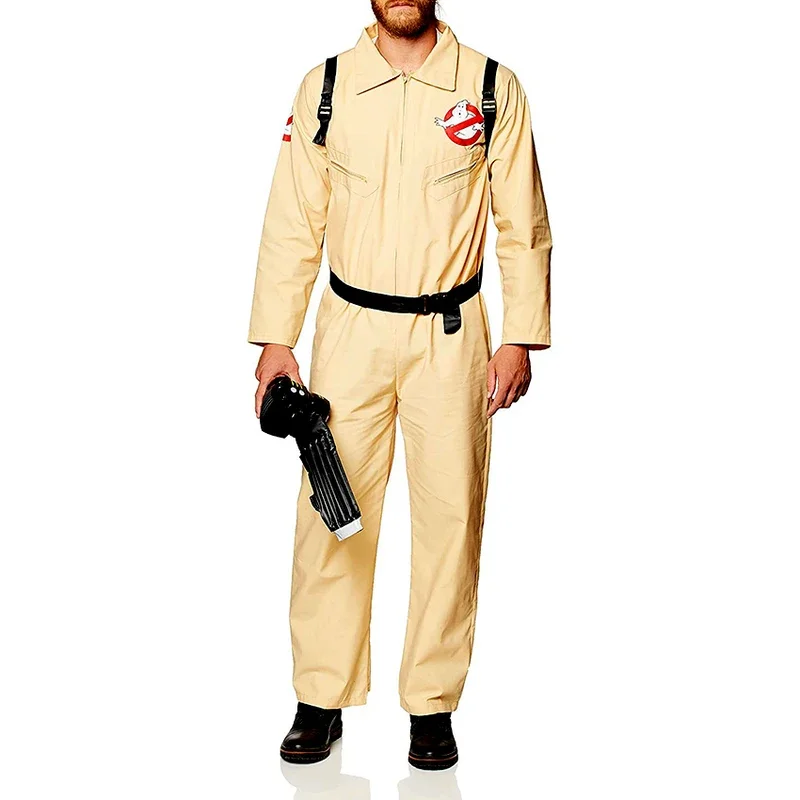 Ghost Busters Cosplay Traje para Homens, Figura Anime, Trajes de Halloween, Brinquedos Adultos, Macacões Armamento, Roupas De Carnaval