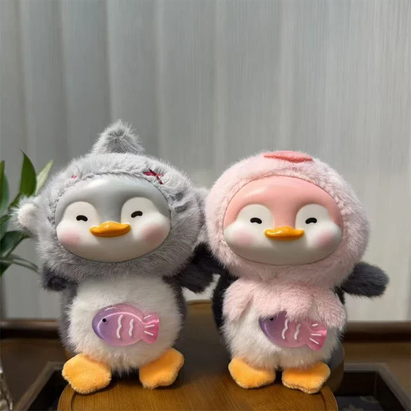 Creatieve schattige vinyl pinguïn pluche pop hanger sleutelhanger rugzak ophangingen decoratie geschenken