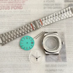 41mm NH35 Case Modified Watch Accessories Stainless Steel Case Band Dial Hands Complete Set for MOD Nautilus NH35/36 movement