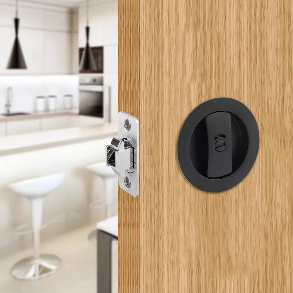 

For Bathrooms Contemporary Door Lock Breakage Resistant Color Indication Double-sided Design Easy Installation