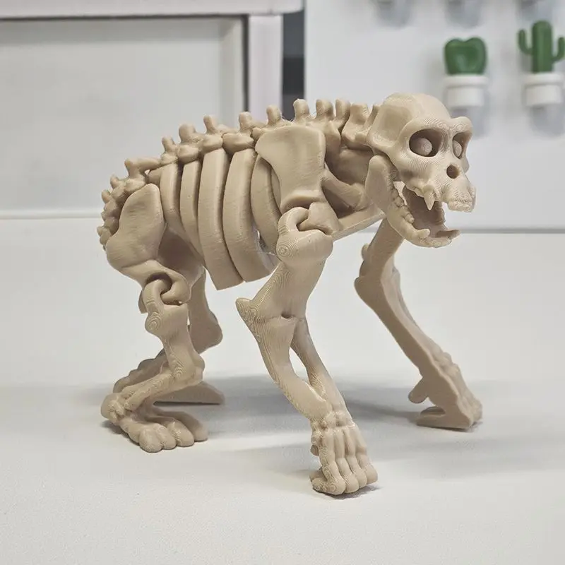 Neue 3D Druck Spielzeug Gemeinsame Bewegliche Skelett Tiere Modell Ornamente Löwe Elefant Giraffe Desktop Dekorationen kinder Geschenke