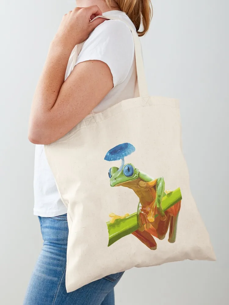 

Mushroom Frog Tote Bag Woman shopper bag tote bags men Shopper tote bags cloth bags