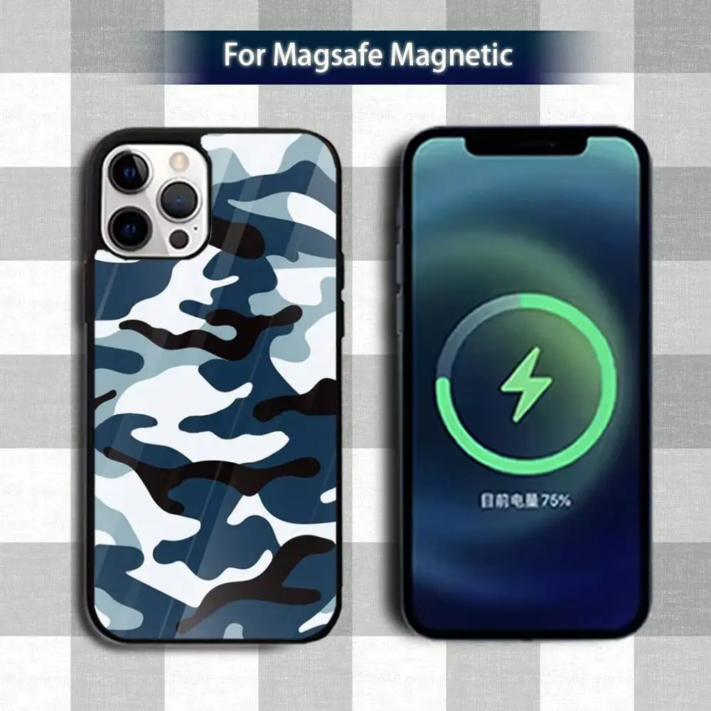 Fashion COOL CamouflageS Phone Case For iPhone 13,12,15,17,11,16,14,Pro,Max,Plus,Mini,Magsafe,Magnetic Wireless Charging Case