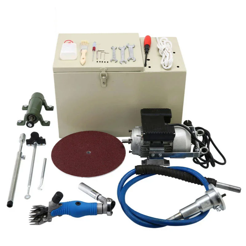 

220VRotateFlexibleShaftElectricSheepShearingScissorsGoatShearsMachineWithBladeGrindingGrinderSharpener