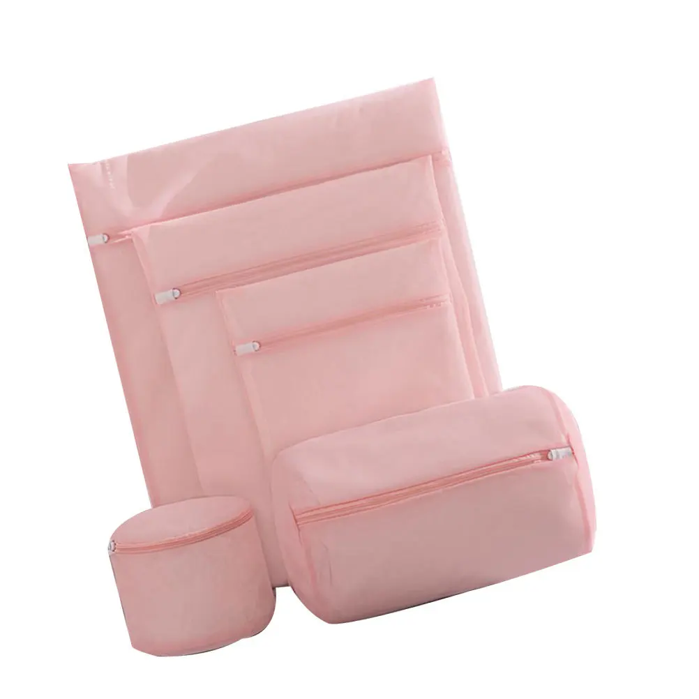 

5pcs Laundry Washing Bags Mesh Net For Underwear Bras Socks Zipper Protection Travel Camping Organizer Storage Sorter Dirty