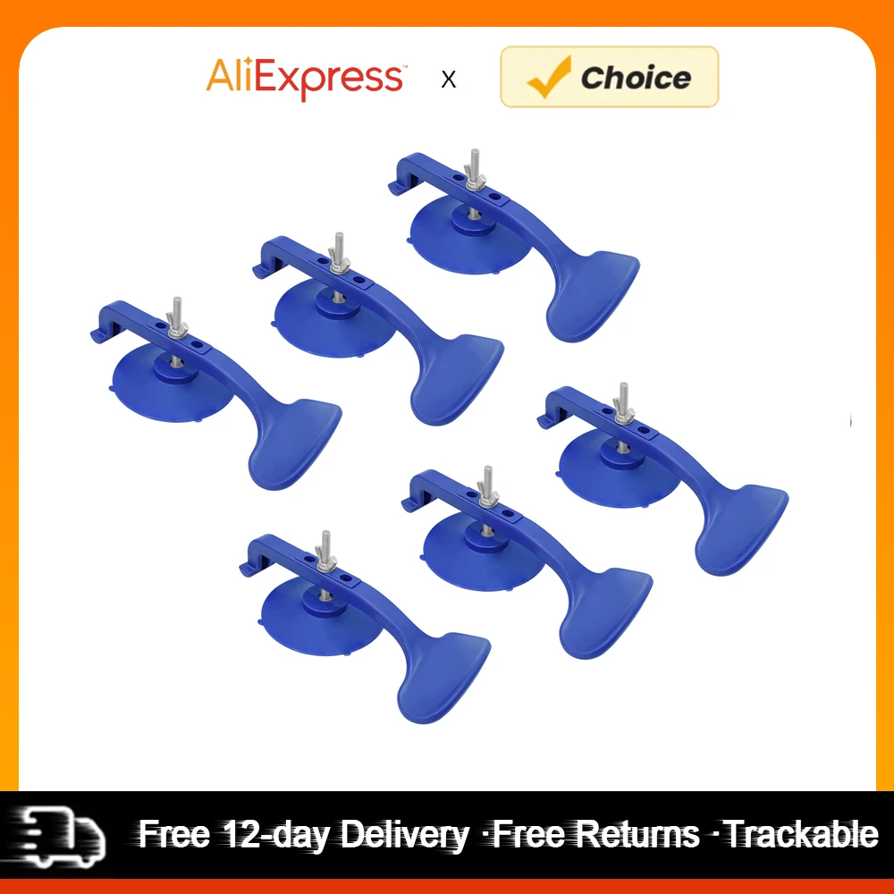 Suction Cup Clamps 6pcs for Convertible Glass Windshield Repair Gluing Suction Cup Clamp ABS Rubber Material