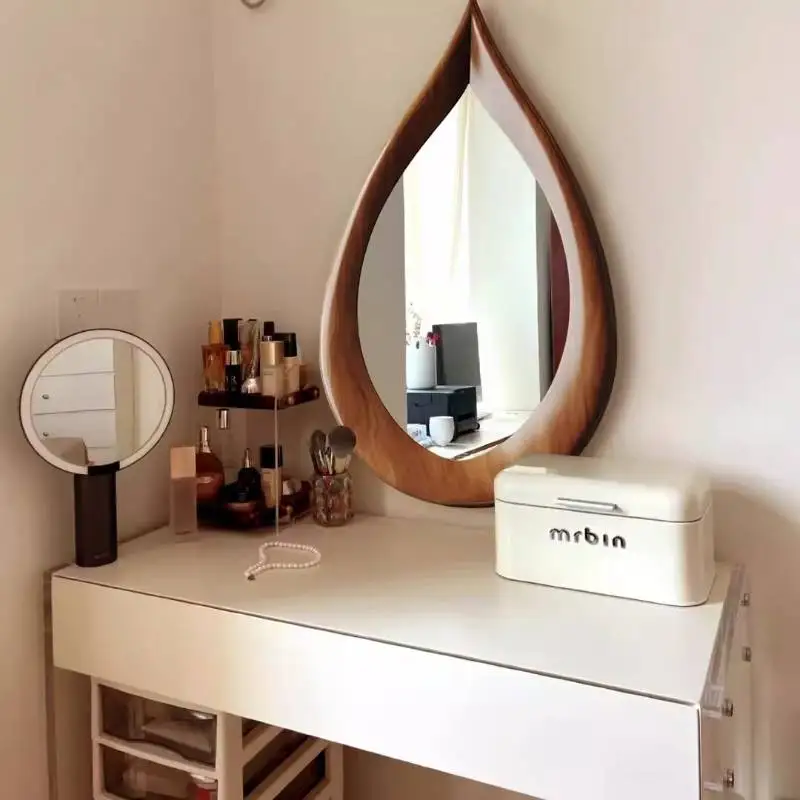 Quality Vanity Sensor Mirror Retro Light Irregular Aesthetic Living Room Wall Art Decoration Luxury Espejos Para Pared Miroir
