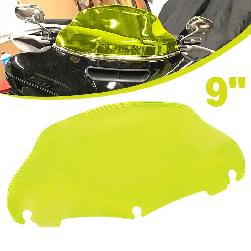 

Green 9'' Motorcycle Windshield Upper Fairing Windscreen Cover For Harley Road Glide Ultra FLTRU CVO Custom FLTR FLTRX 2014-2023