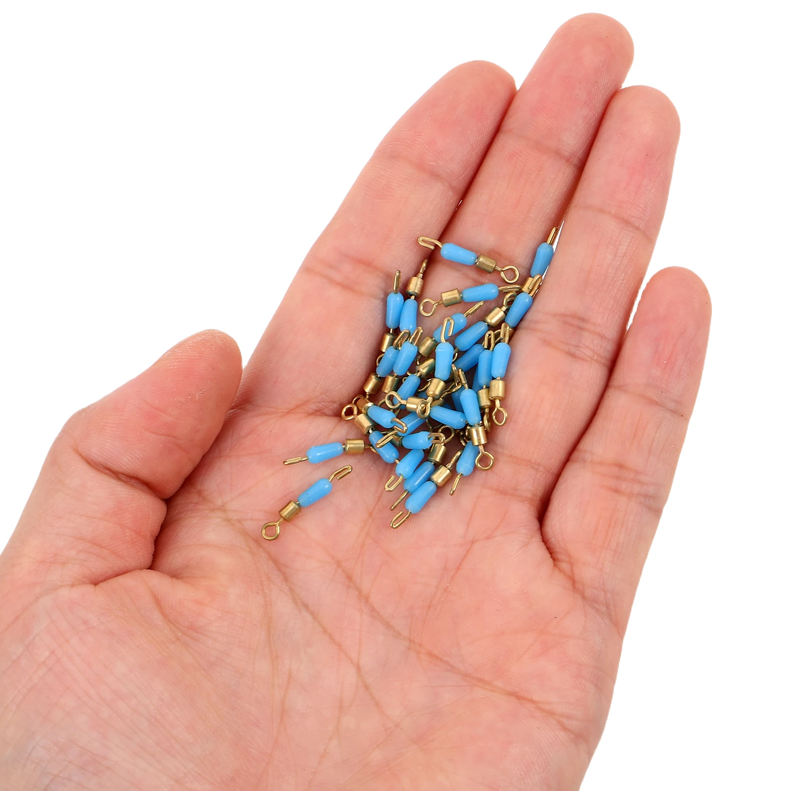 

30pcs Silicone Snap Leader Connector Durable Fishing Accessories Hooks Lure Elastic Tools Gadgets