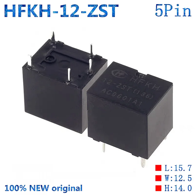 

10PCS HFKH-12-ZST(136) 12VDC 5Pin 35A Relay DC12V 100% New original