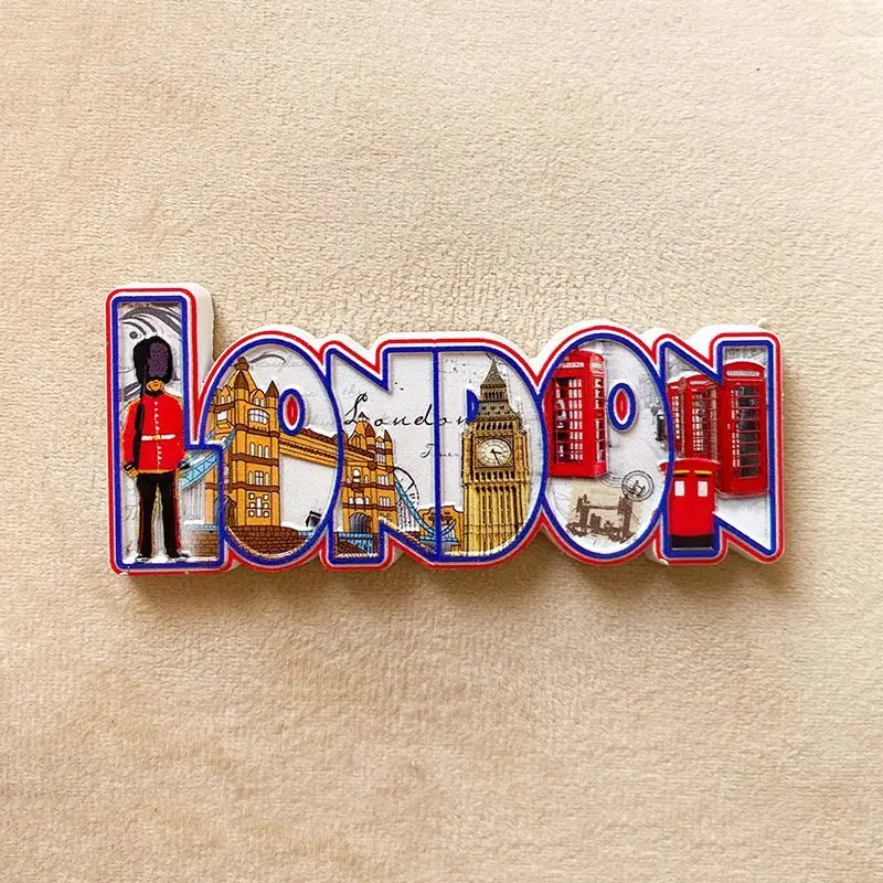 

London, UK Refrigerator Magnet Creative Letter 3D Magnet Travel Souvenir Gift