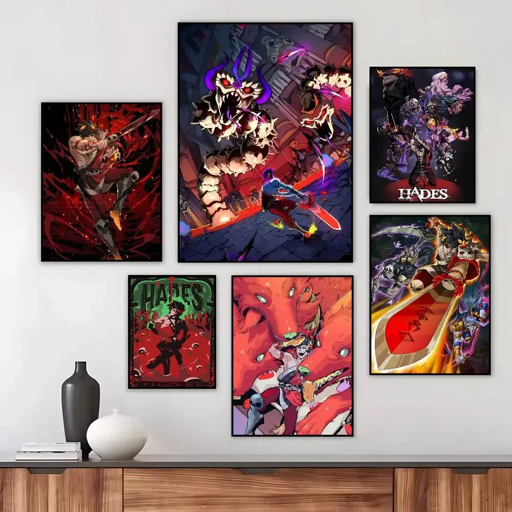 Game H-Hades II poster Art HD canvas advanced aesthetic Printing Paper Wall Art for Living Room Home Decor