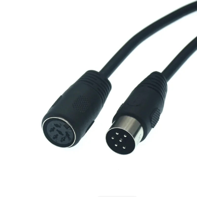 1m DIN 6 PIN Extension Cable, 9.8 feet 6 PIN DIN Male to Female Plug AV Adapter Audio Socket for Digital Audio Devices