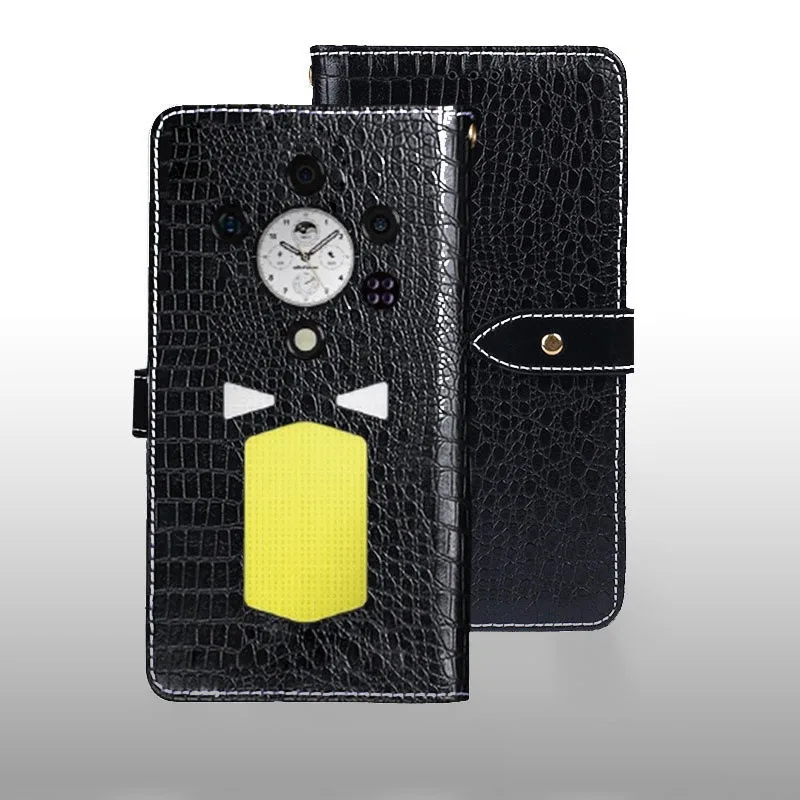 Flip Case For Ulefone Armor 29 Pro/29 Ultra/29 Pro Thermal Case Crocodile Pattern Leather Cover Card Slots Fundas