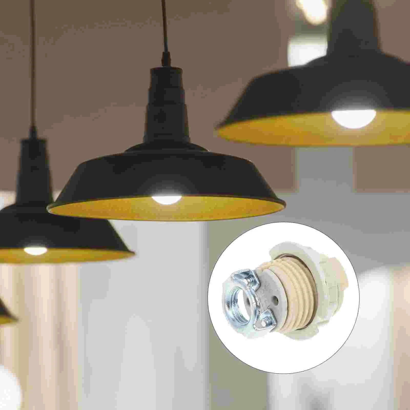 4 Pcs G9 Ceramic Lamp Holder Fashionable Replacement Light Bases Socket Bulb Ring Holders Sockets Halogen Plastic