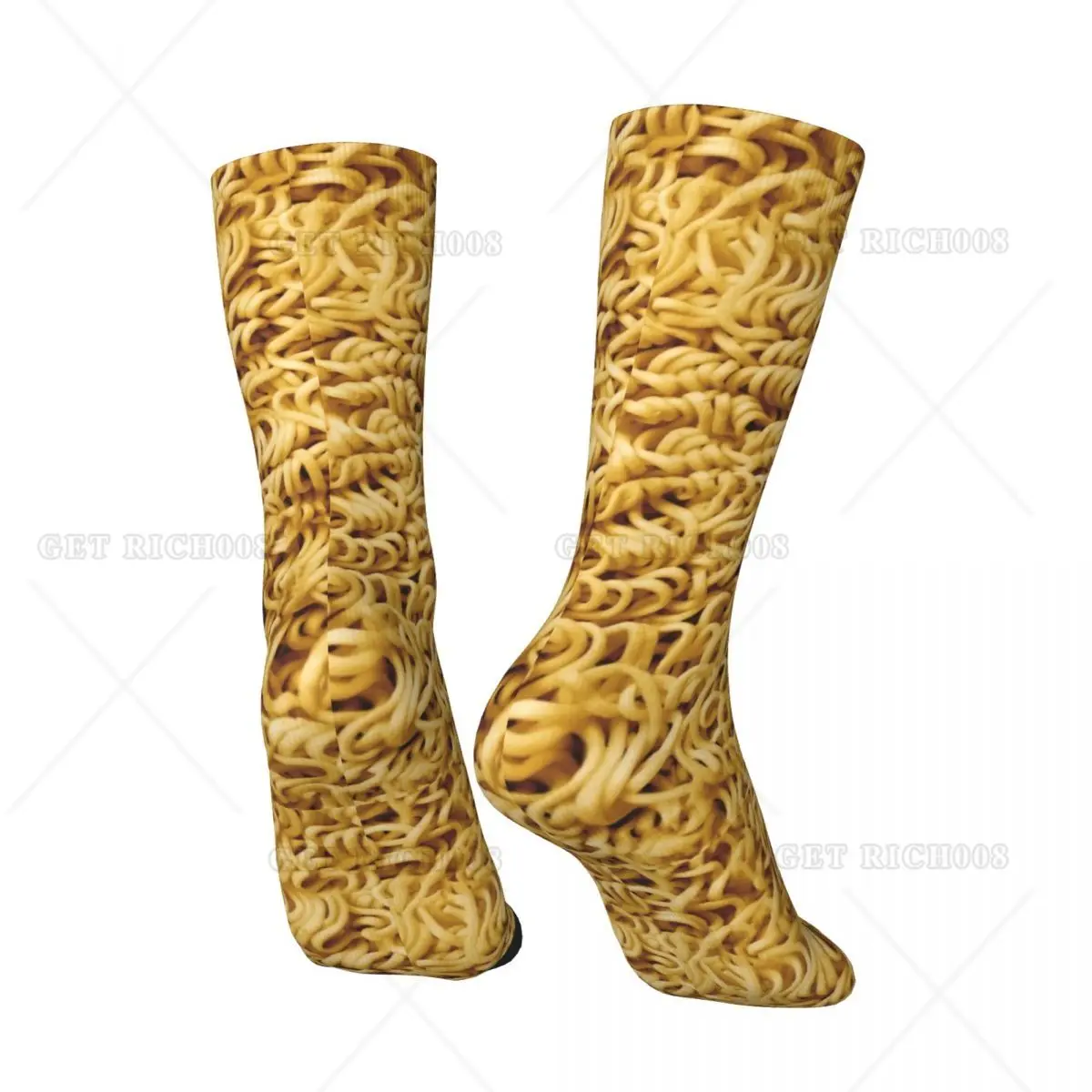 Ramen Socks Noodle Pattern Modern Stockings Winter Non Slip Couple Socks Medium Soft Custom Climbing Socks