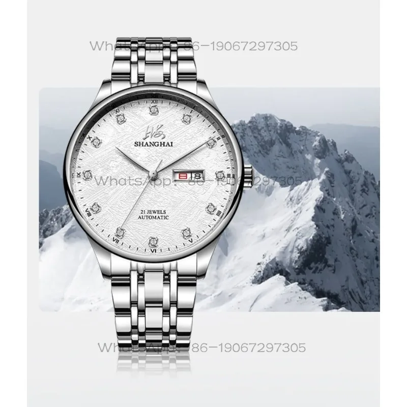 Time Island Watch 1 Store Shanghai Watch Automatic Mechanical Watch Diamond Calendar Week Male