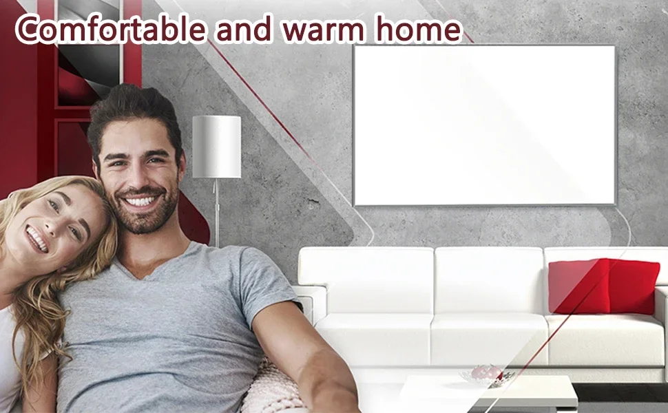 360W Image Space Heater for Indoor Use 300W, Infrared Heating Panel, Infrared Heater 100% Flame Retardant Material Safe Heating