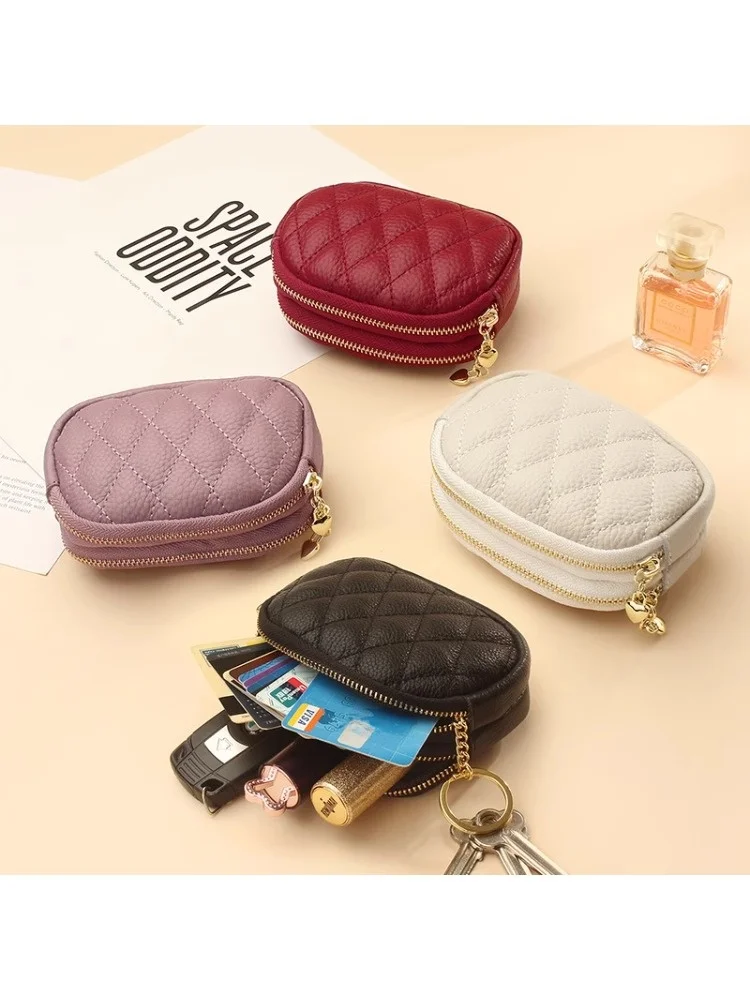 e-diamante-estampado-camada-superior-carteira-de-couro-bolsa-de-moedas-feminina-ziper-duplo-bonito-porta-chaves