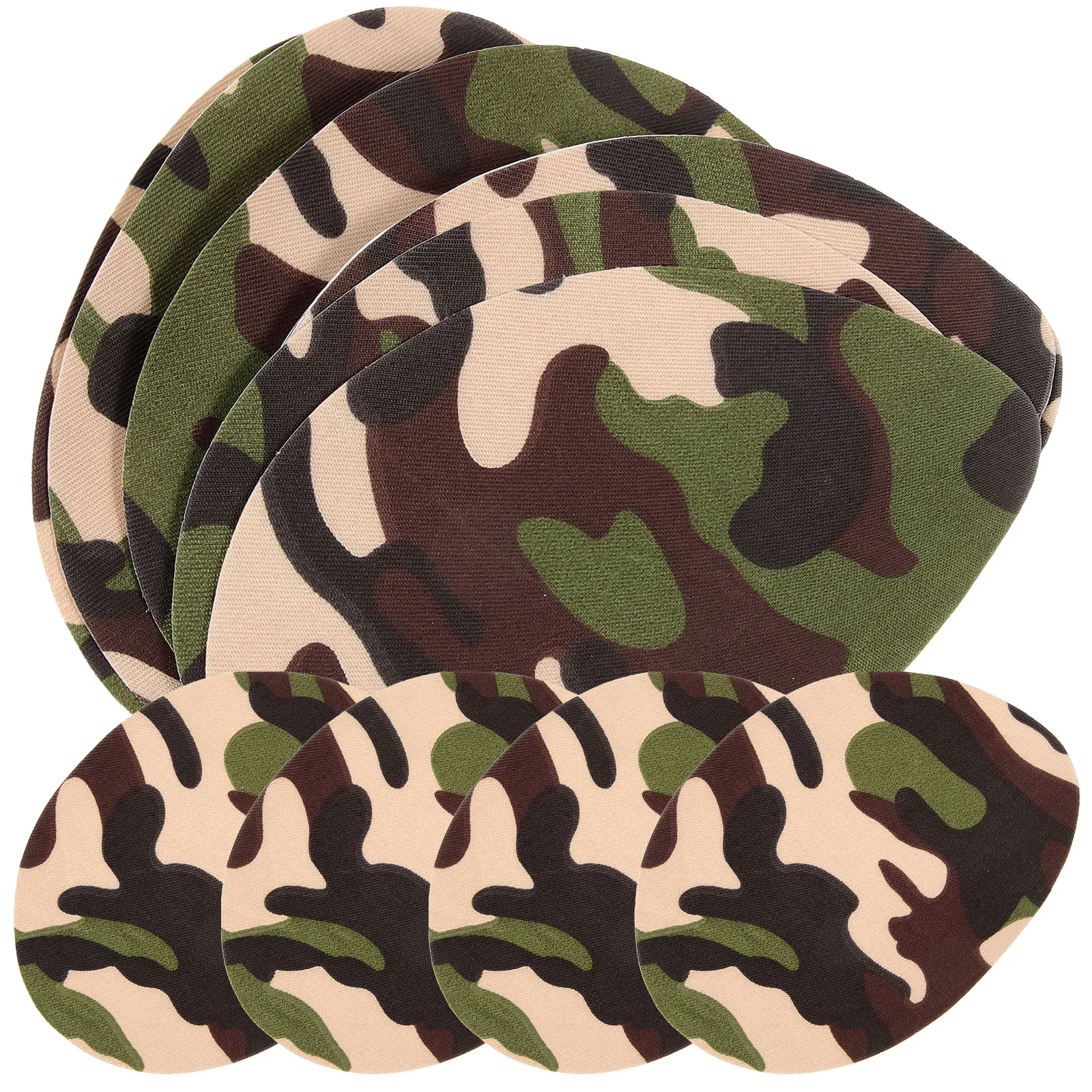 

10pcs Garment Sewing Camouflage Printing Iron On Patches Clothing Repairpolyester Crafts Anti-Wear Patches For Bags Hats Socks