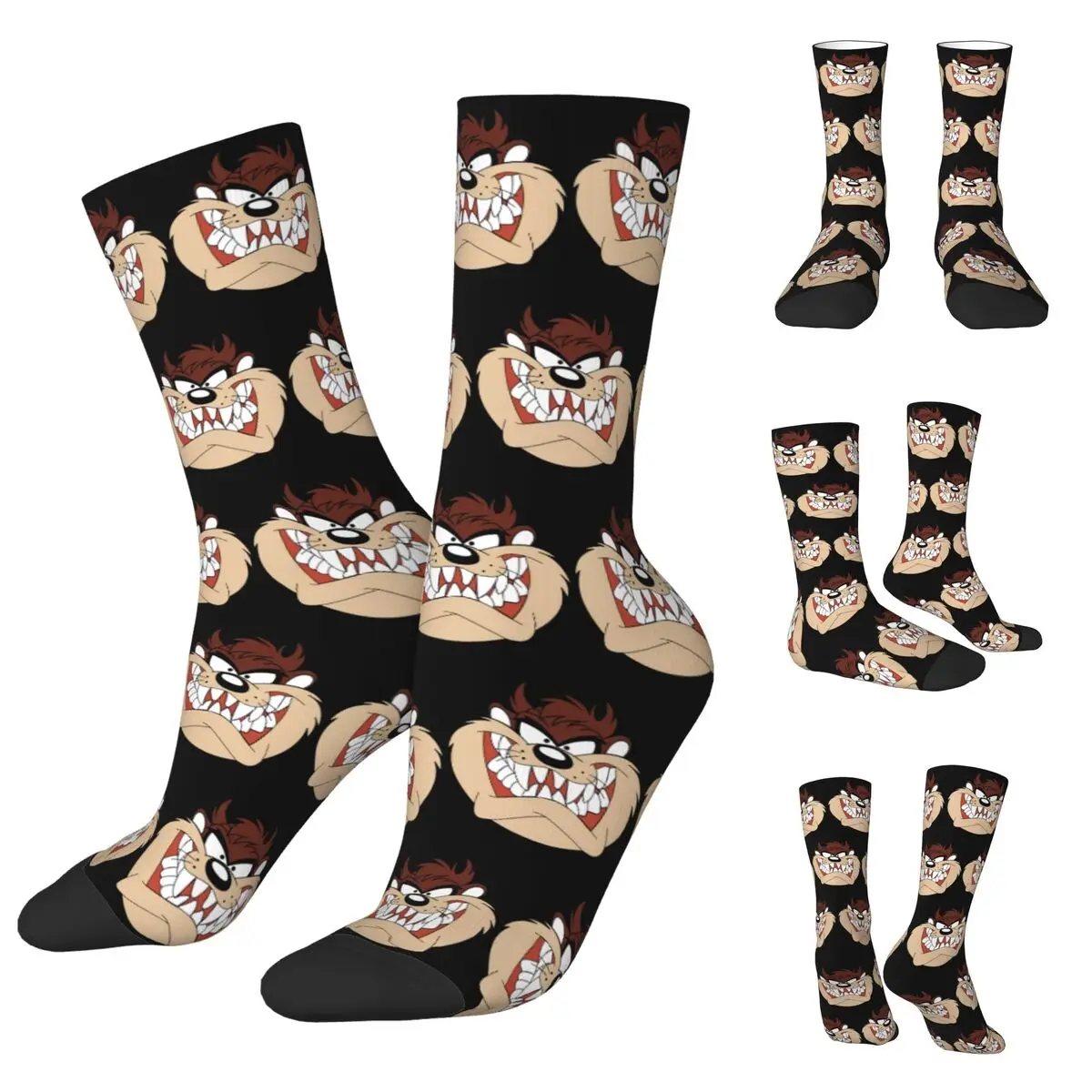 Tasmanian Devil High elasticity polyester Men and Women printing Socks,Motion Applicable throughout the year Dressing Gift