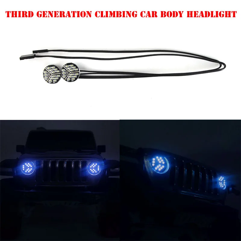 

LED Spotlight Body Directional Headlight for 1/10 RC Crawler Car Traxxas TRX4 Defender Bronco AXIAL SCX10 RC4WD D90 Upgrade Part