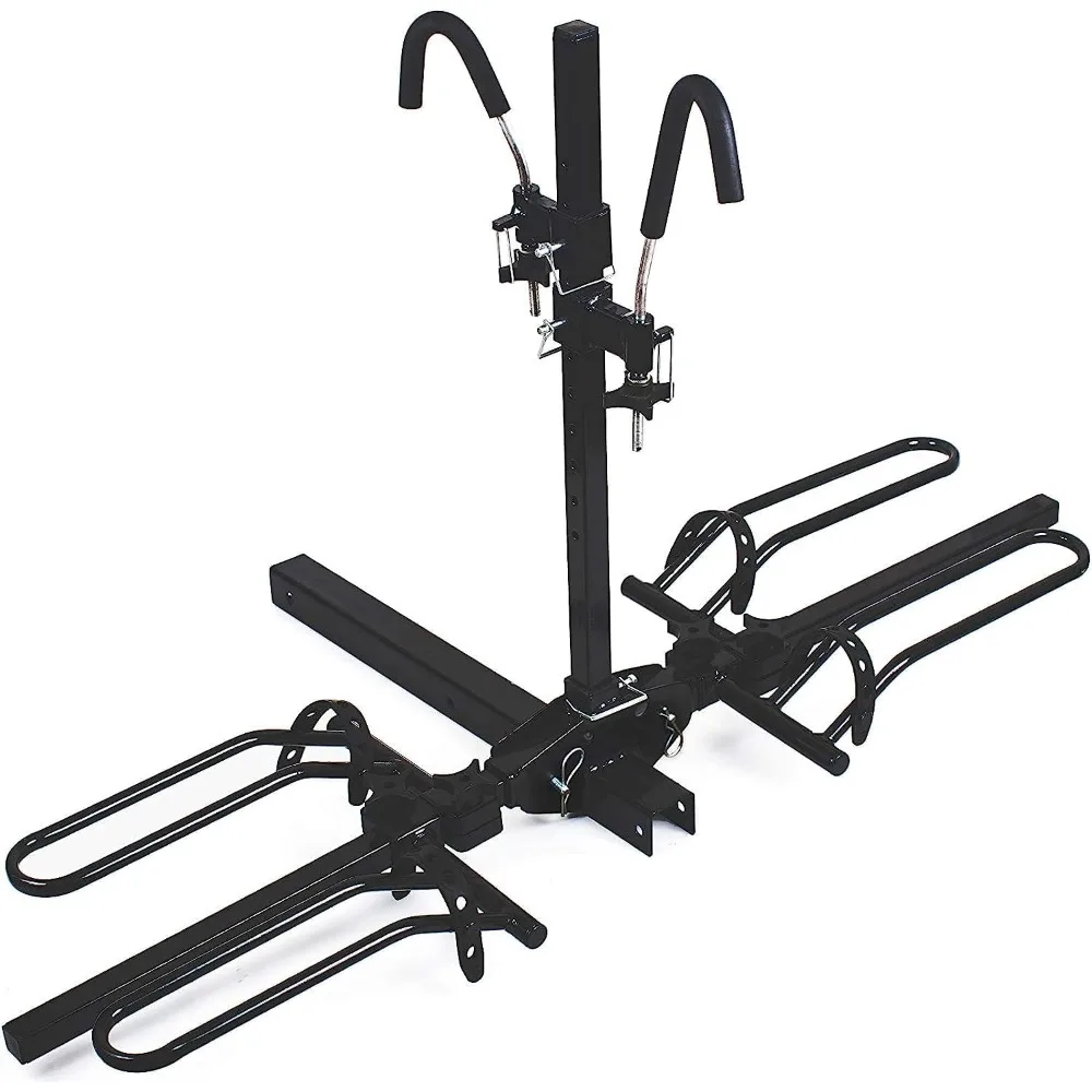 

MaxxHaul 50959 Dual Bike Hitch Mount Carrier for Various Vehicles, 2-Hitch Compatible, Supports Up to 75 lbs