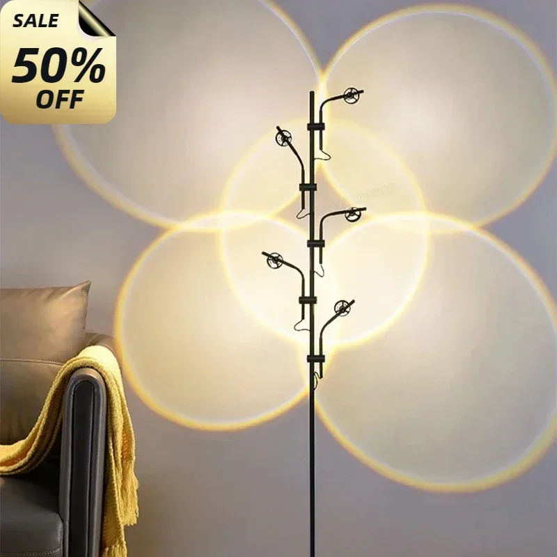 

2025 Contemporary Floor Lamp Creative Italy Design Rainbow Modern Led Floor Light Living Room Stand Light Bedroom Desk Lamp