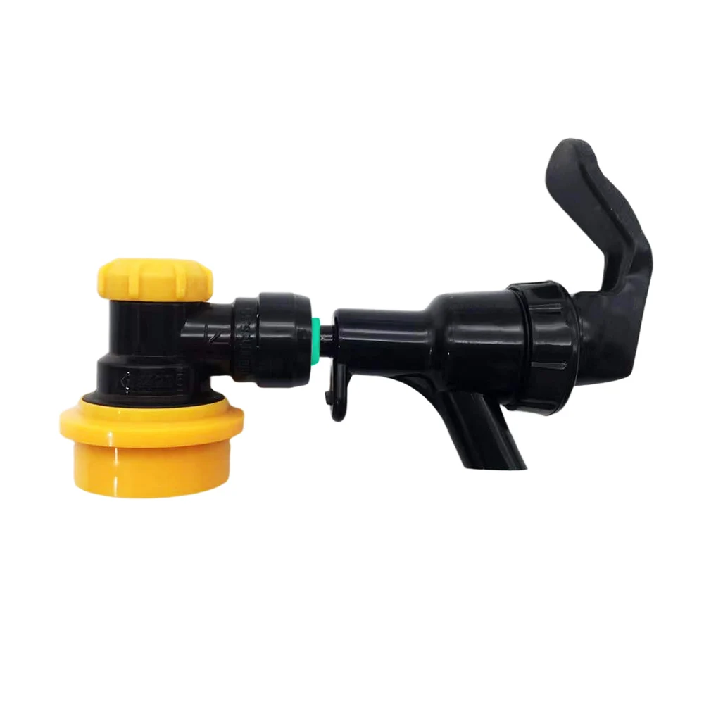 KegLand Duotight 6,35 mm (1/4 Zoll) X Ball Lock Disconnect (Schwarz + Gelb/Flüssigkeit) Corney Fass-Anschluss – Detail 5