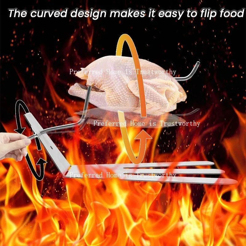 

Палочки для барбекю и подставки для ног легко устанавливаются. Гриль для жареной курицы, кухонные инструменты для приготовления пищи