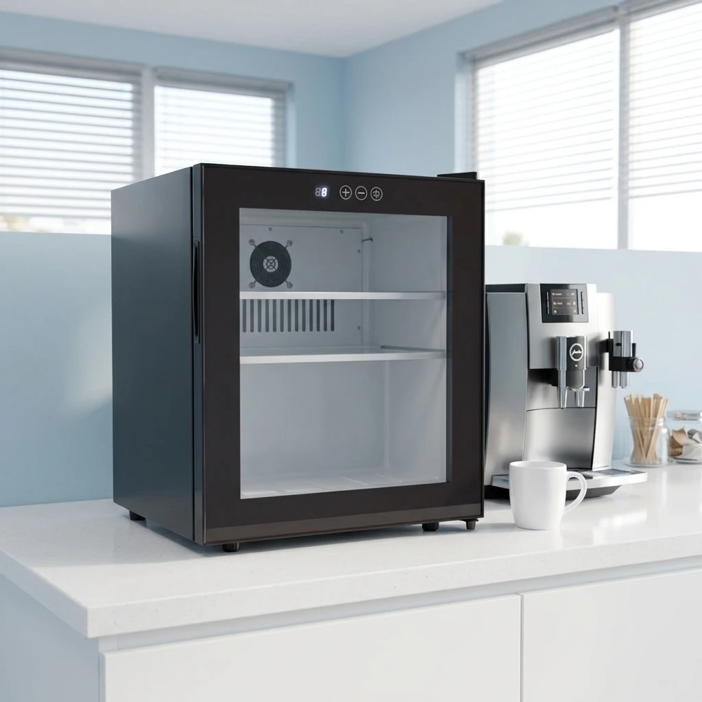 50L Small Compressor Showcase Cooler Commercial Mini Fridge for Energy Drinks Chocolate Sale