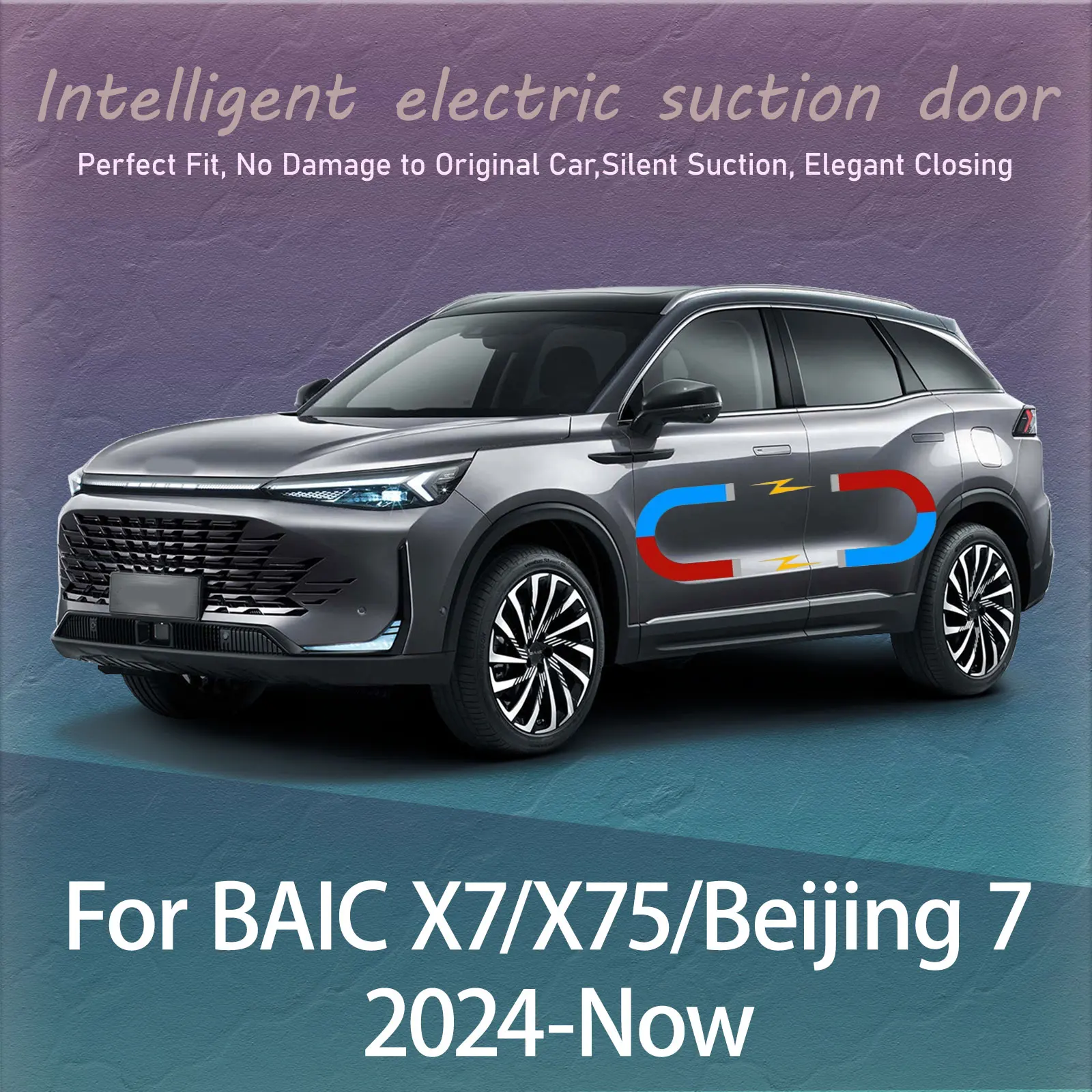 

Electric Soft Close Door Kit For BAIC X7/X75/Beijing 7 2024+ Auto Silent Anti-Slam Suction Door System Automatic Closing Latch