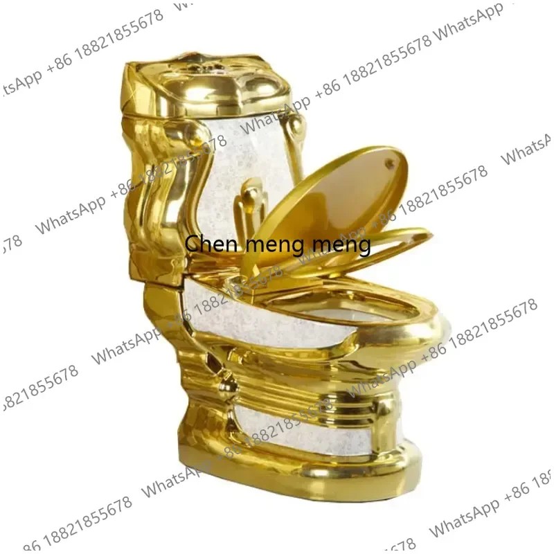 

vintage ceramic washdown two piece toilet bowl color bathroom sink gold toilet seat golden toilet set