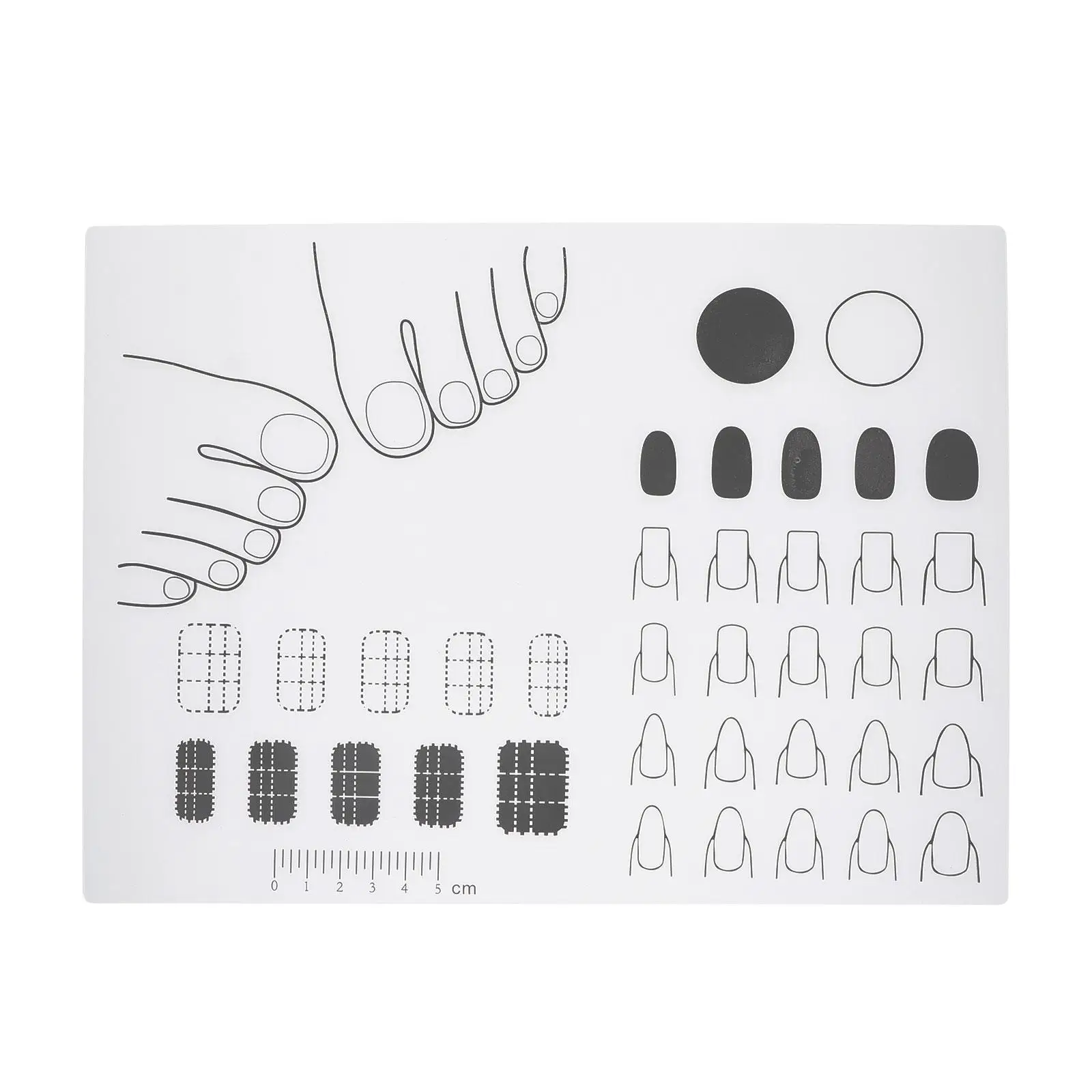

Mat Silicone Craft for Painting Training Nails Tool Crafting Hand Practice