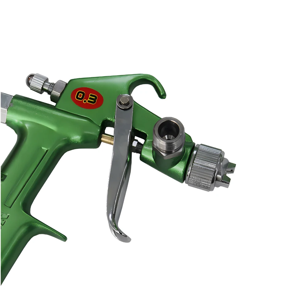 1Pcs F2A/F2B 0.3/0.5/0.8mm Green Mini Air Brush Spray Gun Pneumatic Airbrush Sprayer Alloy For Leather Craft Painting Paint Tool