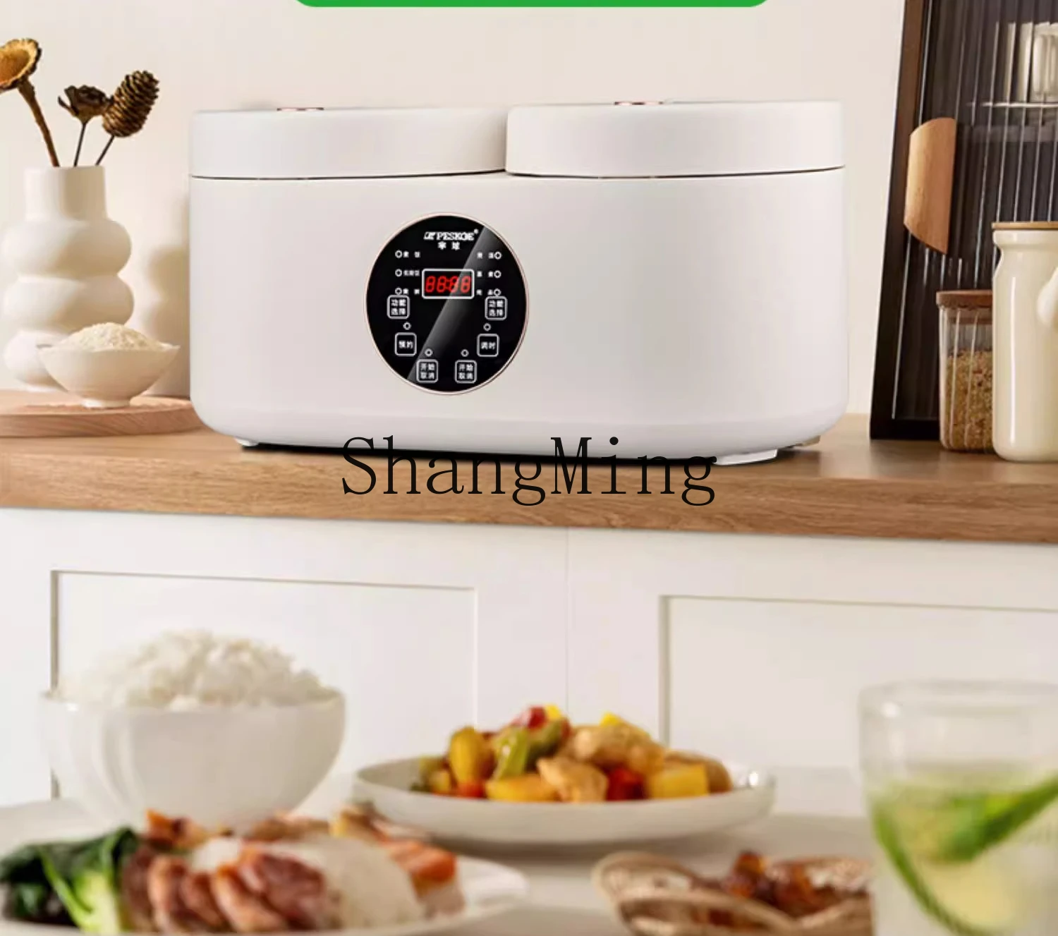 ZYY appuntamento cronometraggio fornello di riso intelligente pentola per zuppa da cucina monopezzo multifunzione a doppio incantesimo