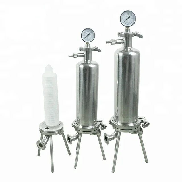 Stainless Steel Cartridge Filter Housing Coconut Oil Filter Machine/cosmetic oil filtration